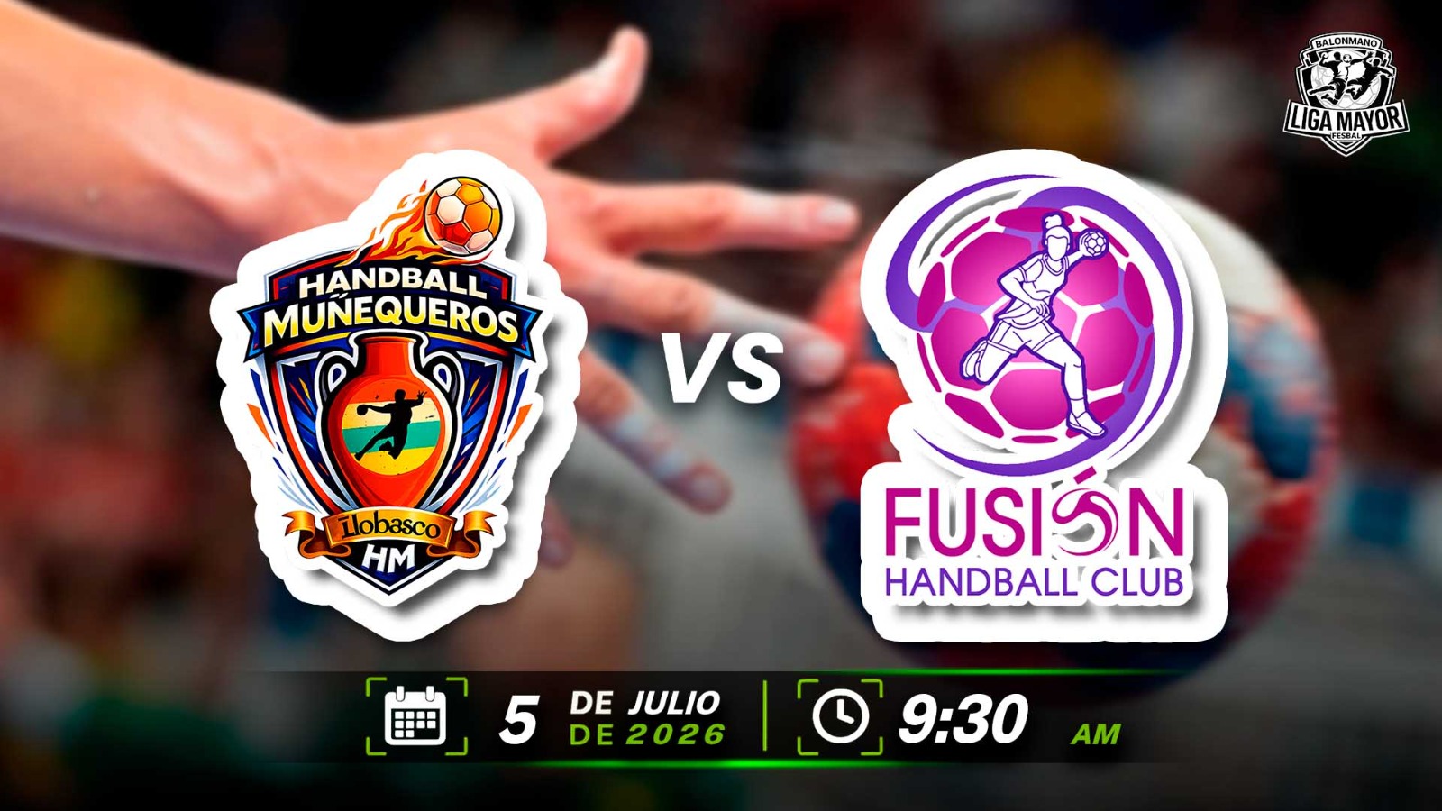 05 JUL | LIGA MAYOR DE BALONMANO | FEM | MUÑEQUERAS vs FUSION - AloudTV Sports
