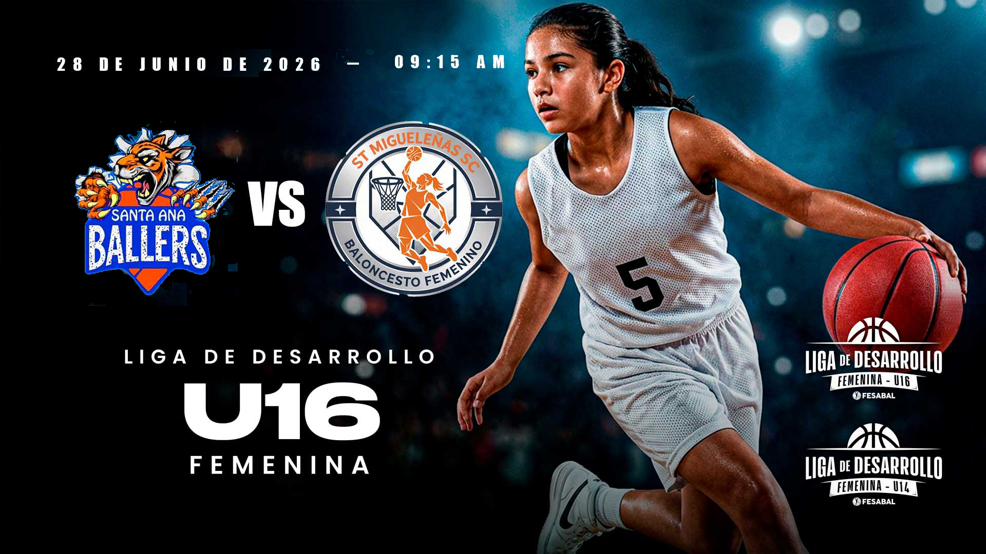 28 JUN | LD | U16F | ACADEMIA BALLERS 16F vs MIGUELEÑAS 16F - AloudTV Sports