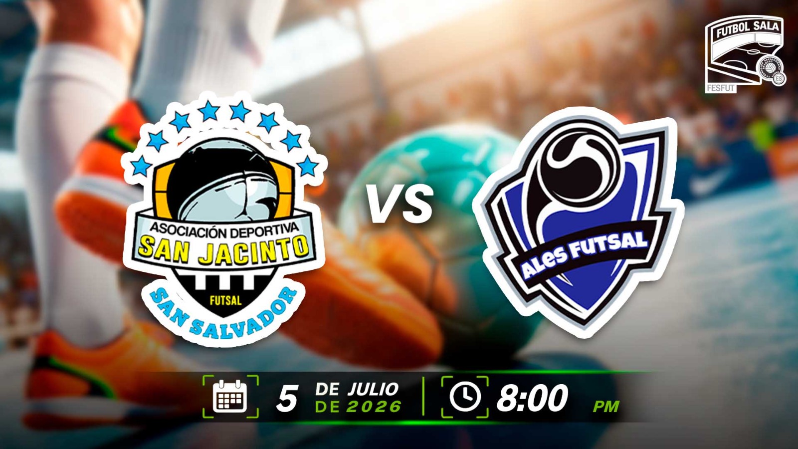 05 JUL | FUTBOL SALA | SAN JACINTO VS ALES - AloudTV Sports