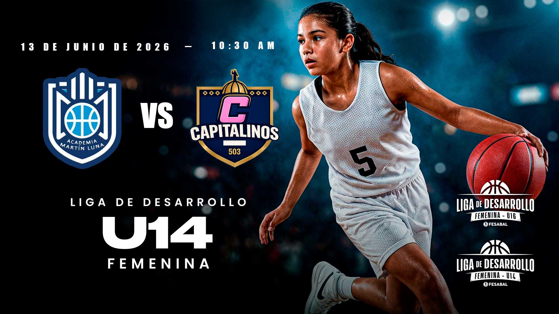 13 JUN | LD | U14 F | ACADEMIA MARTÍN LUNA vs CAPITALINOS 503 - AloudTV Sports
