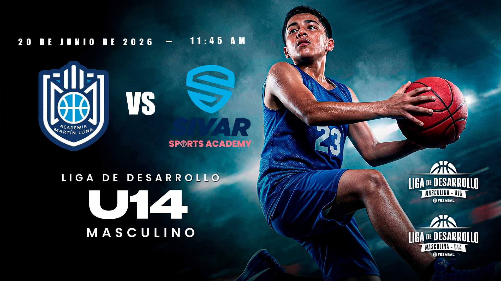 20 JUN | LD | U14 M | ACADEMIA MARTÍN LUNA vs SIVAR SPORTS ACADEMY - AloudTV Sports