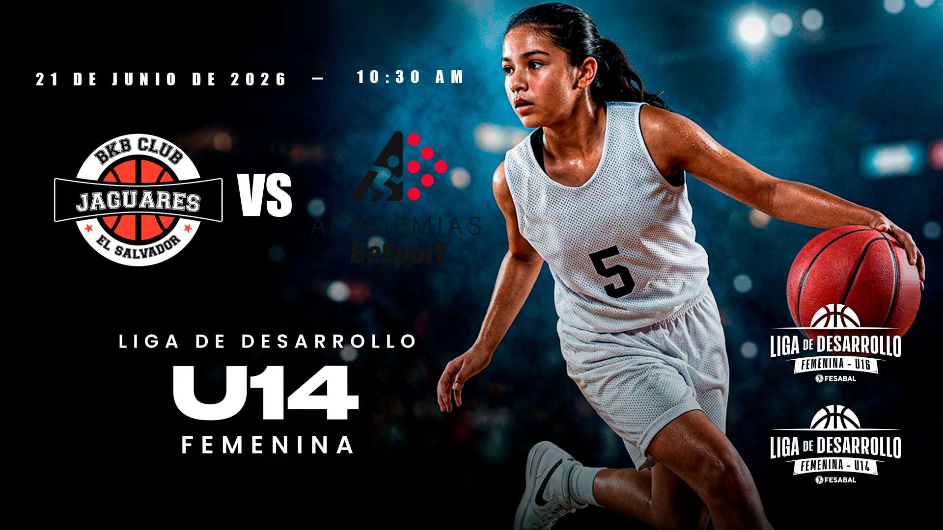 21 JUN | LD | U14 F | CLUB BKB JAGUARES vs BE SPORT - AloudTV Sports