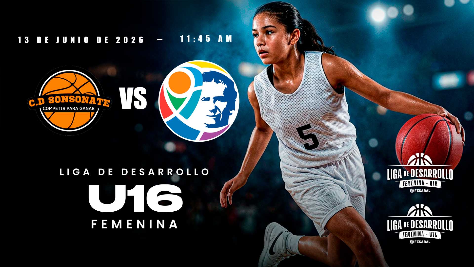 13 JUN | LD | U16 F | C.D. SONSONATE vs FUSALMO - AloudTV Sports