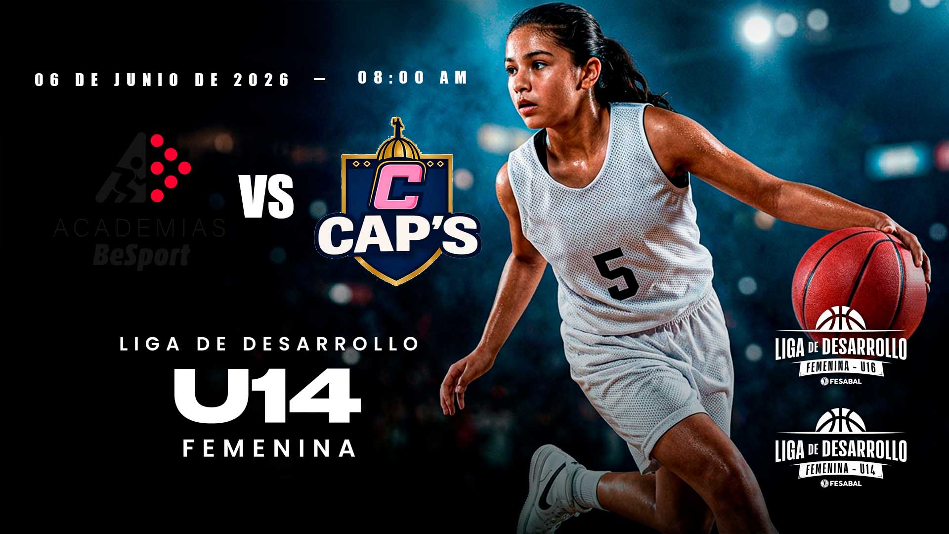06 JUN | LD | U14 F | BE SPORT vs CAPS - AloudTV Sports