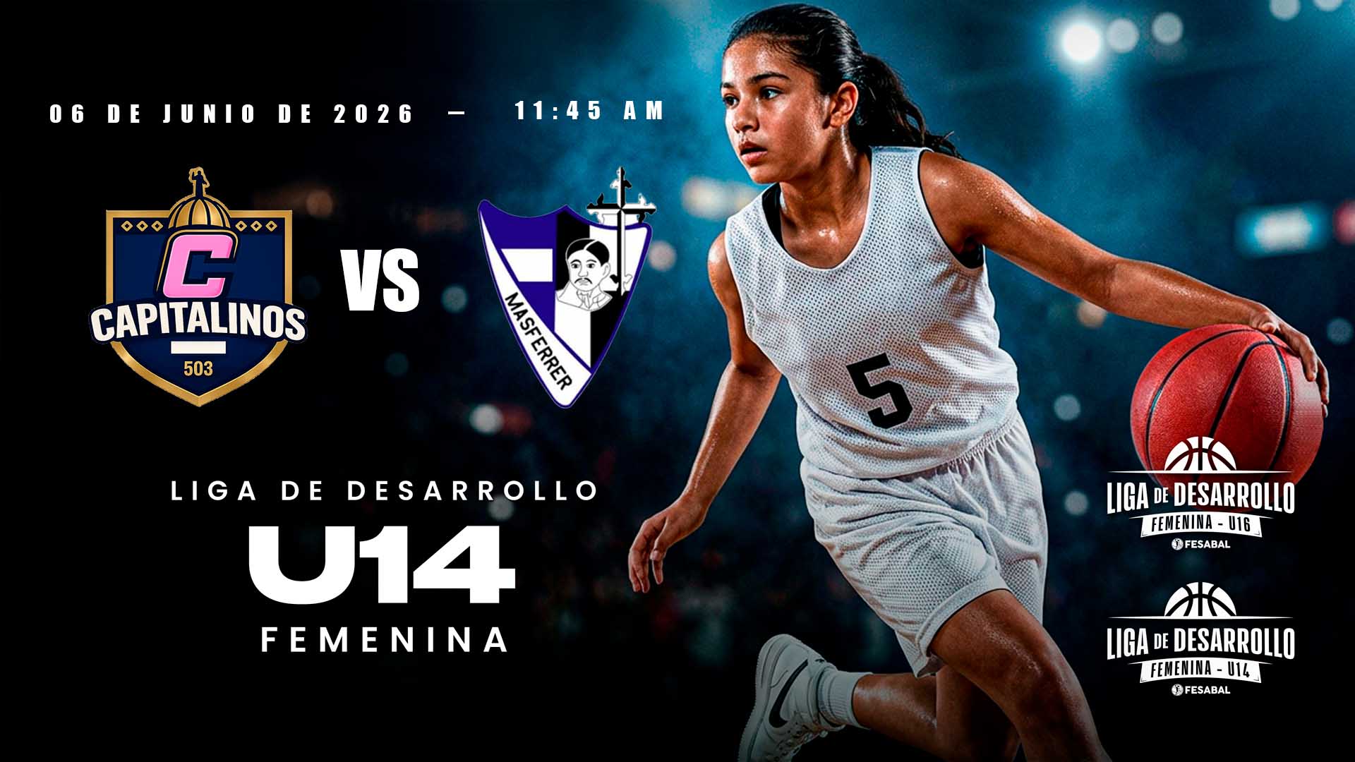 05 JUN | LD | U14 F | CAPITALINOS 503 vs MASFERRER - AloudTV Sports