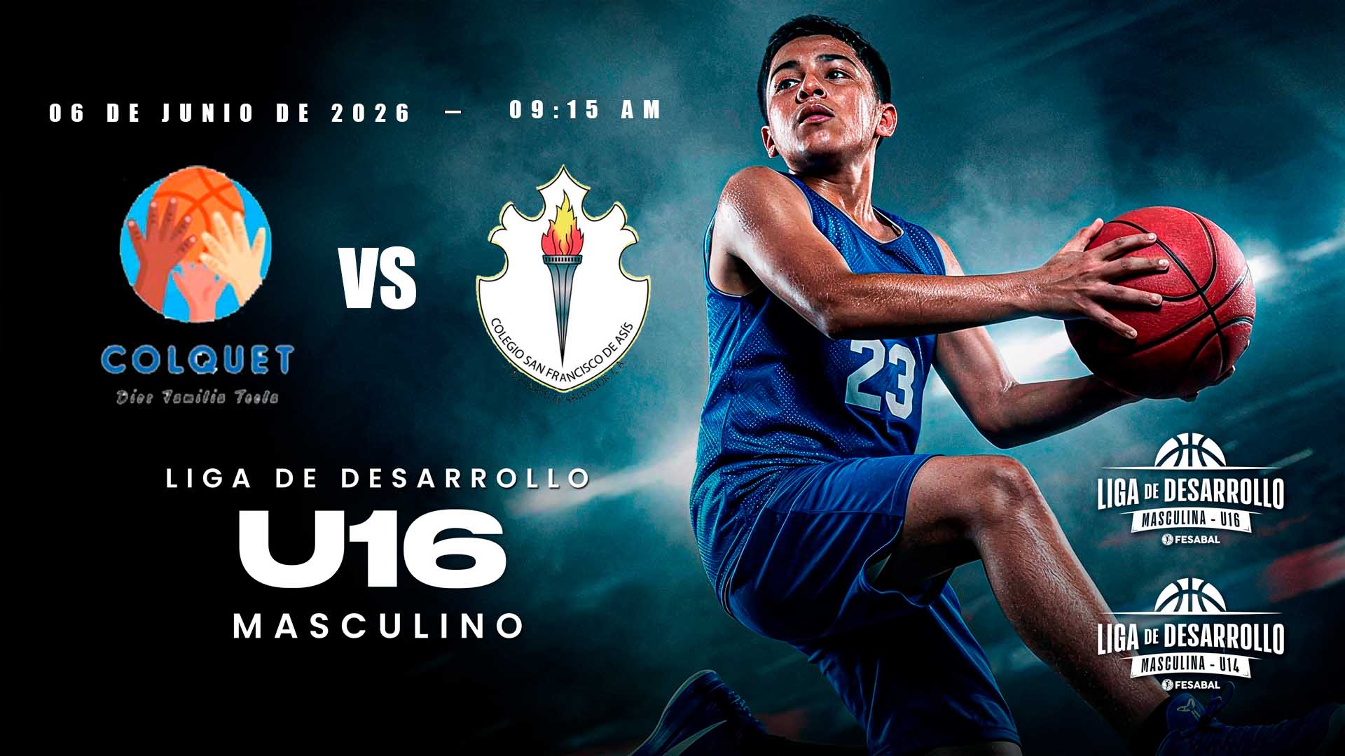 06 JUN | LD | U16 M | ACADEMIA COLQUET vs COL. SAN FRANCISCO DE ASÍS - AloudTV Sports