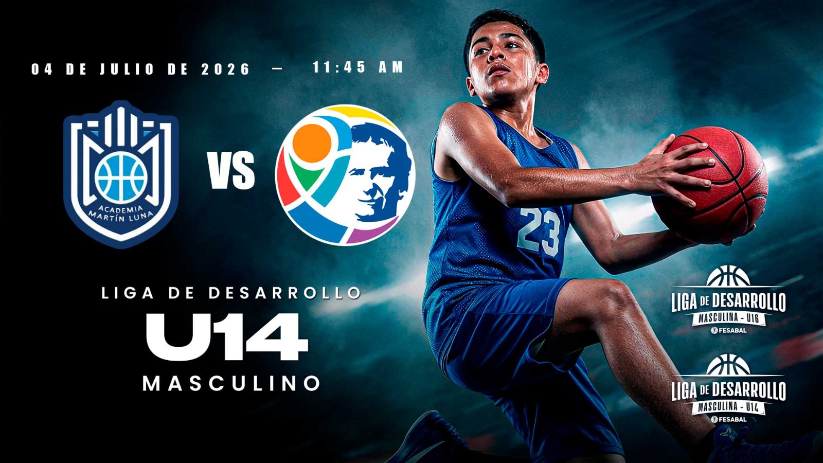 04 JUL | LD | U14M | ACADEMIA MARTÍN LUNA 14M vs FUSALMO 14M - AloudTV Sports