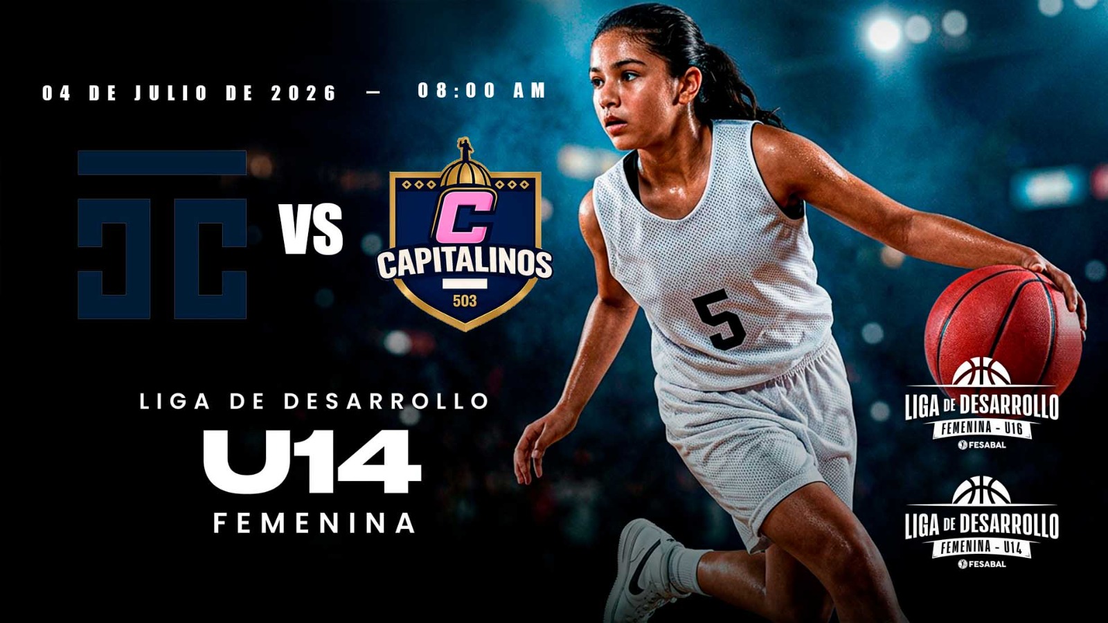 04 JUL | LD | U14F | CTC BKB CLUB 14F vs CAPITALINOS 503 14F - AloudTV Sports