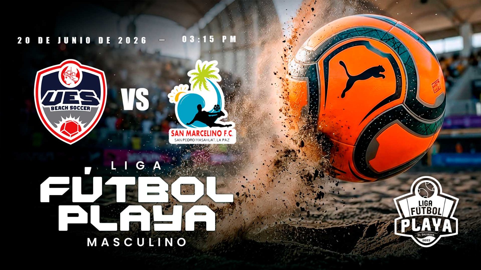 20 JUN | LFP | MASC | BS-UES VS SAN MARCELINO FC - AloudTV Sports