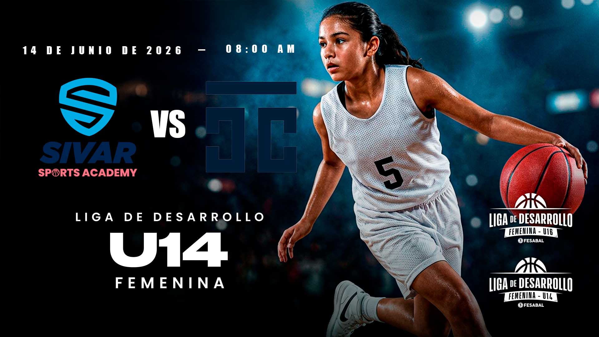 14 JUN | LD | U14 F | SIVAR SPORTS ACADEMY vs CTC BKB CLUB - AloudTV Sports