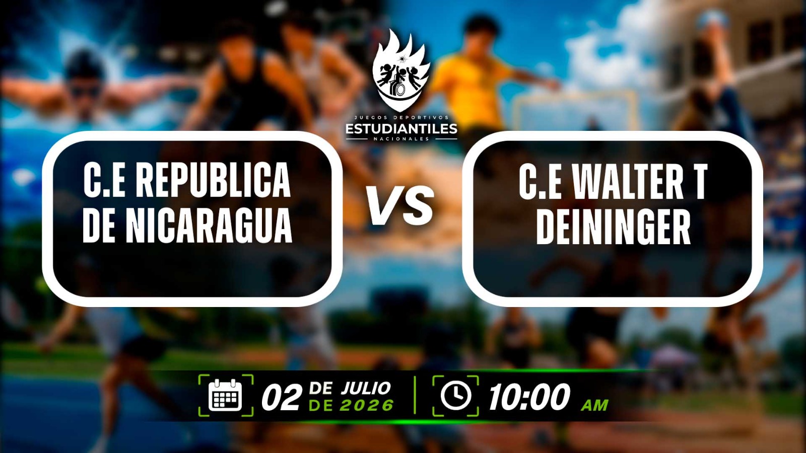02 JUL | JDNE | BEISBOL| MASC | CE REPUBLICA DE NICARAGUA VS CE WALTER T DEININGER - AloudTV Sports