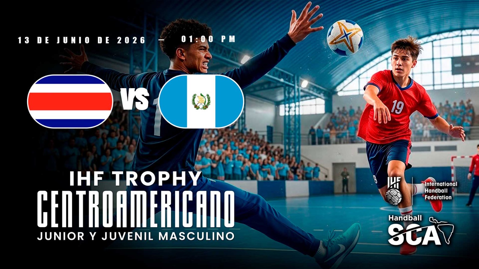 13 JUN | BALONMANO | IHF TROPHY | JUVENIL | 3er LUGAR | COSTA RICA vs GUATEMALA  - AloudTV Sports
