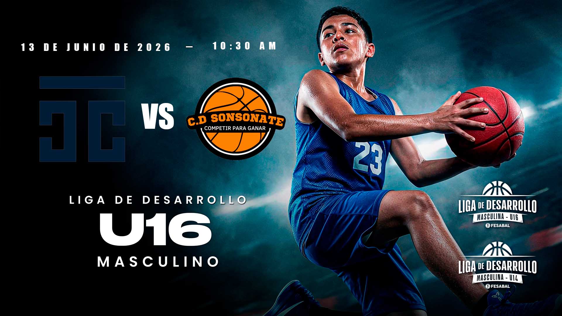 13 JUN | LD | U16 M | CTC BKB CLUB vs C.D. SONSONATE - AloudTV Sports