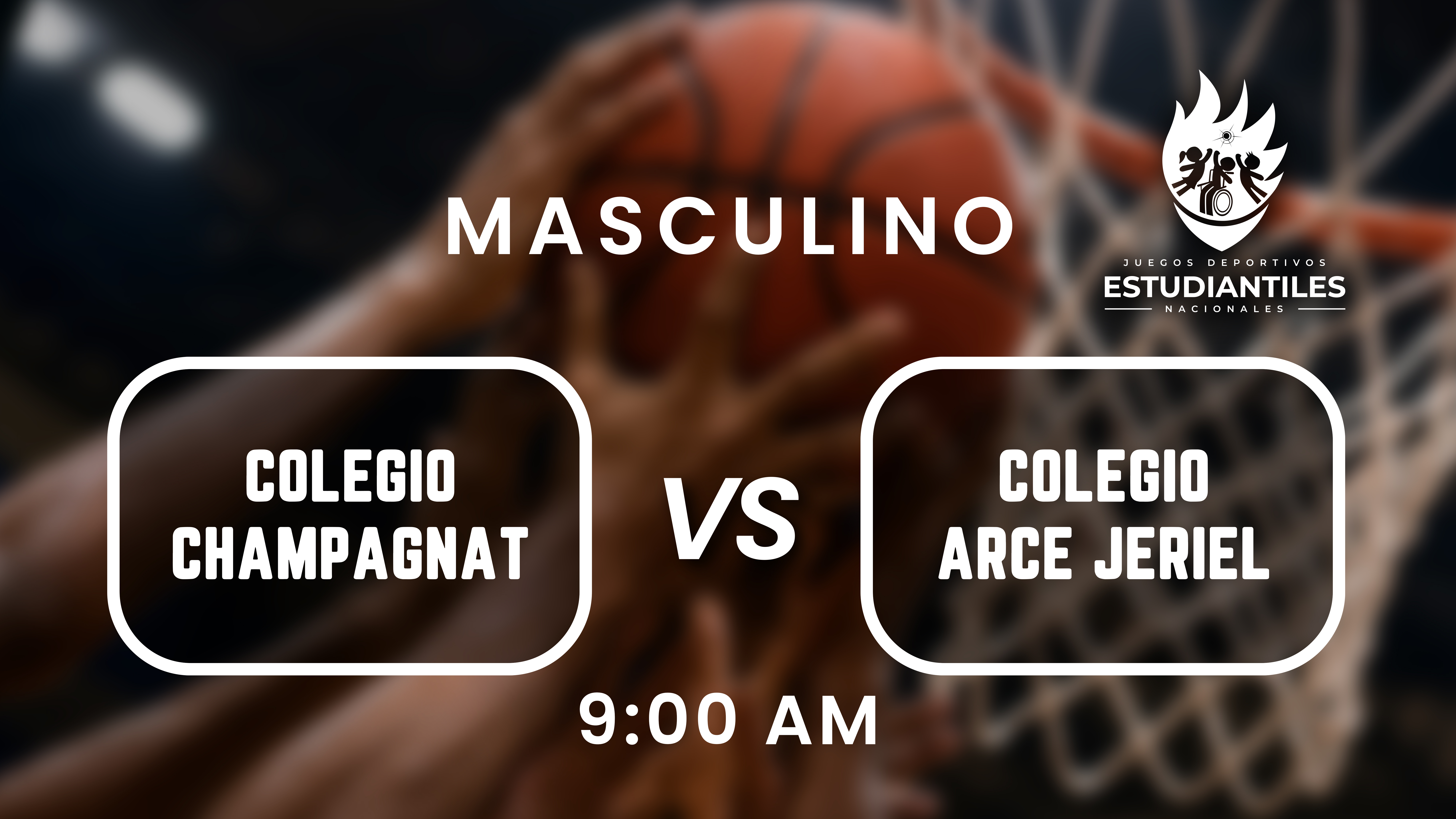29 JUN | JDNE | BALONCESTO | LL | 17 A MASC | COLEGIO CHAMPAGNAT VS COLEGIO ARCE JERIEL - AloudTV Sports
