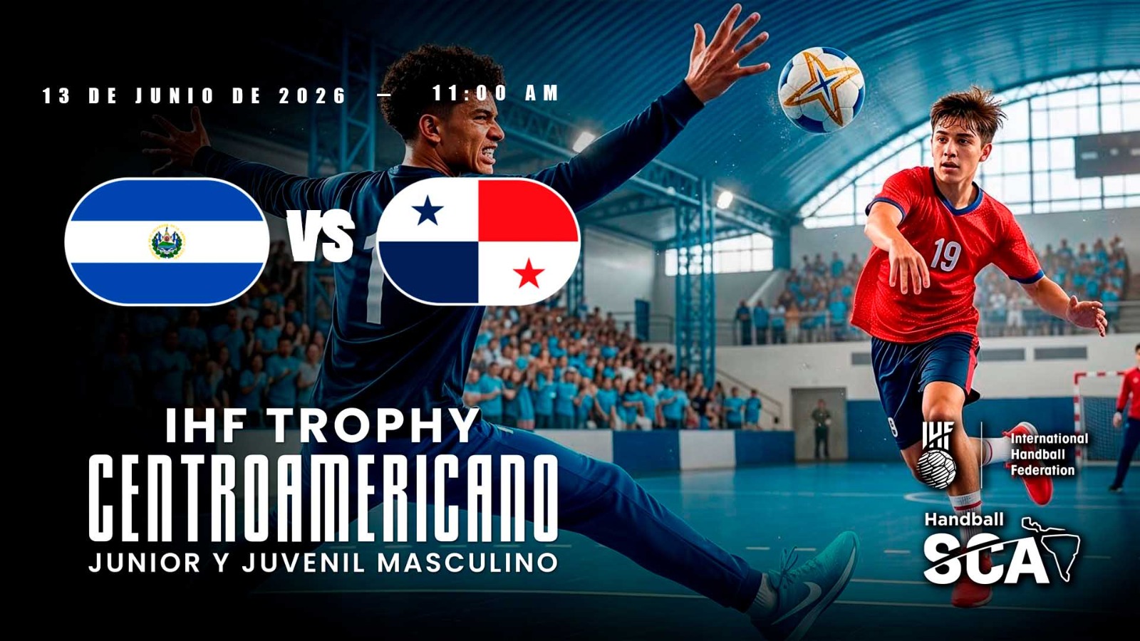 13 JUN | BALONMANO | IHF TROPHY | JUNIOR | 5o LUGAR | EL SALVADOR vs PANAMA - AloudTV Sports