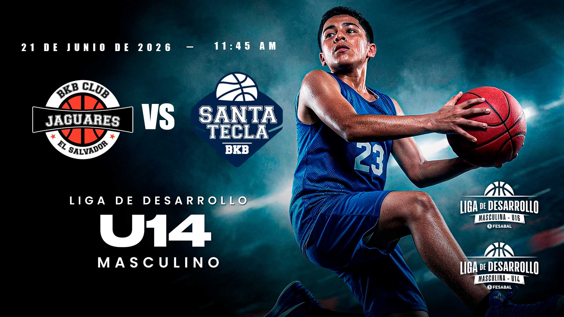21 JUN | LD | U14 M | CLUB BKB JAGUARES vs SANTA TECLA IMDELS - AloudTV Sports