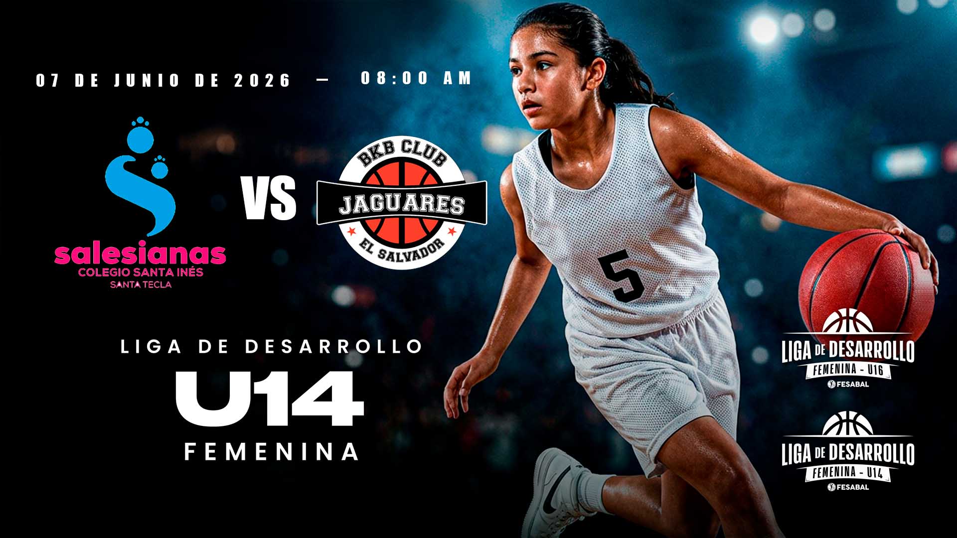 07 JUN | LD | U14 F | SANTA INÉS vs CLUB BKB JAGUARES - AloudTV Sports