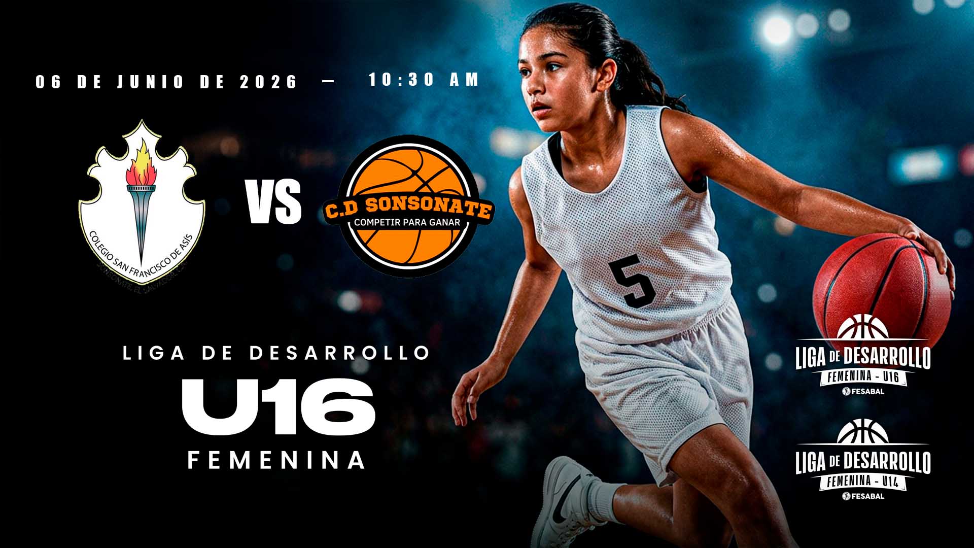 06 JUN | LD | U16 F | COL. SAN FRANCISCO DE ASÍS vs C.D. SONSONATE - AloudTV Sports