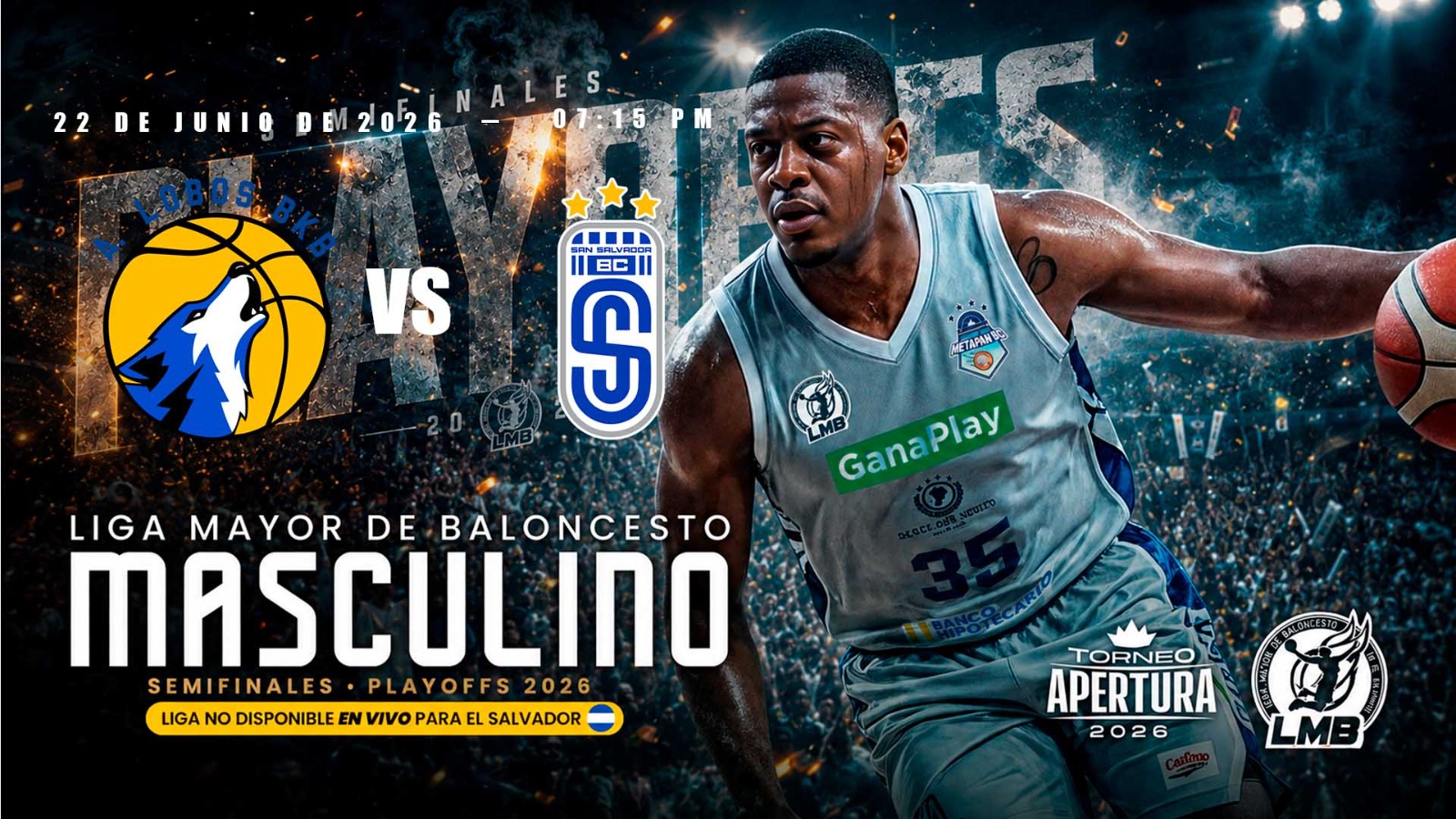 22 JUN | LMB | PLAYOFF | 3 LOBOS vs SAN SALVADOR  - AloudTV Sports