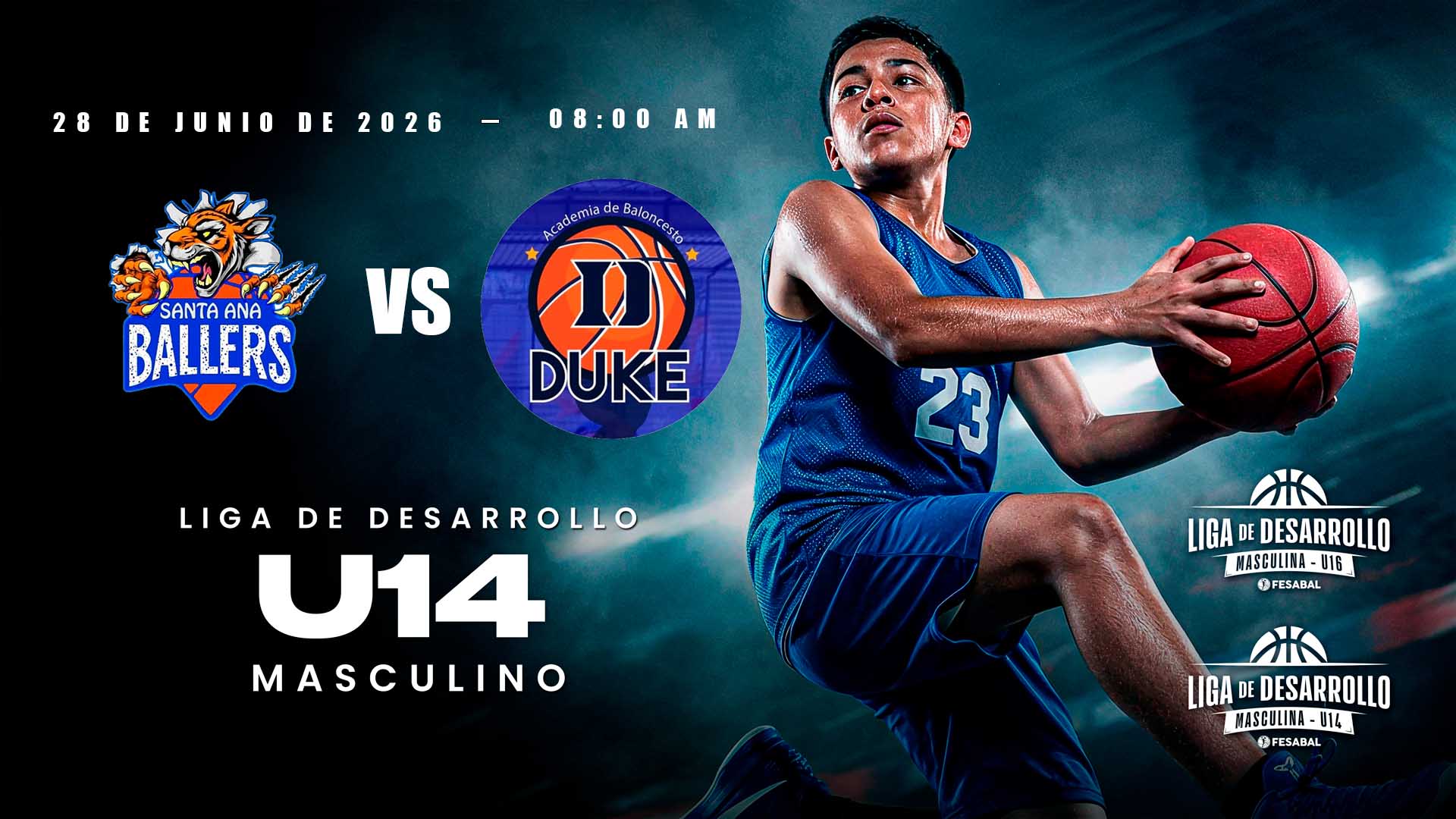 28 JUN | LD | U14M | ACADEMIA BALLERS 14M vs ACADEMIA DUKE 14M - AloudTV Sports