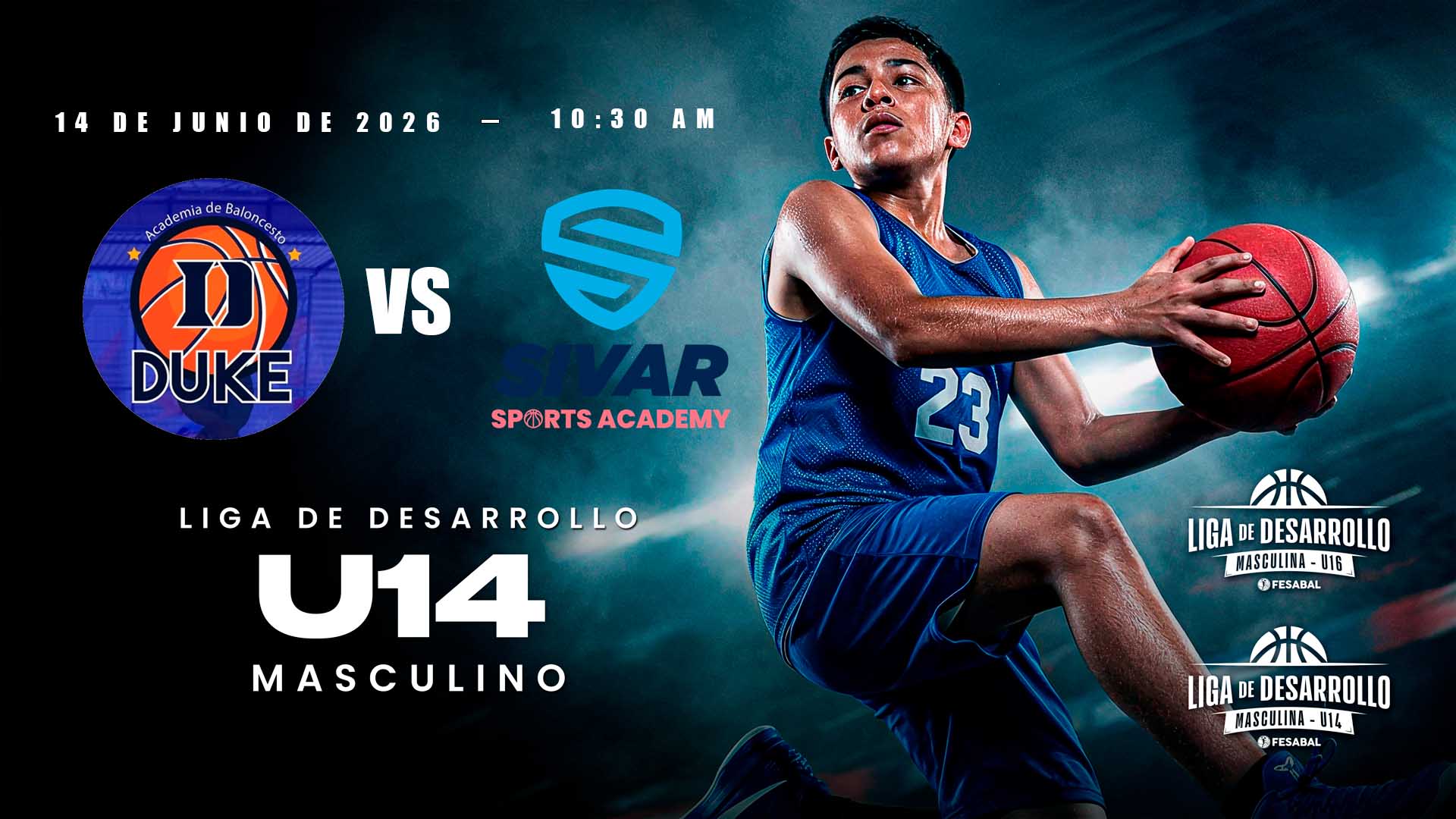 14 JUN | LD | U14 M | ACADEMIA DUKE vs SIVAR SPORTS ACADEMY - AloudTV Sports
