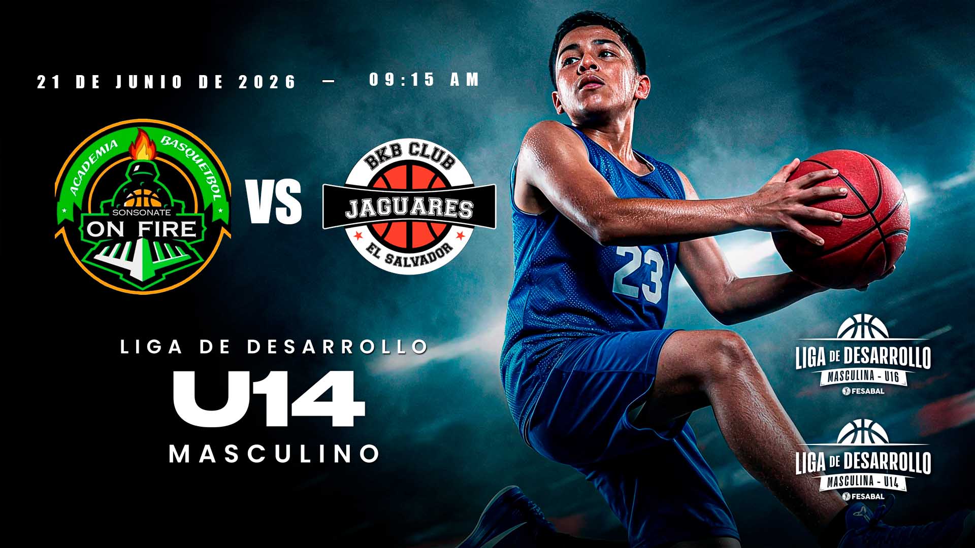 21 JUN | LD | U14 M | ON FIRE vs CLUB BKB JAGUARES - AloudTV Sports