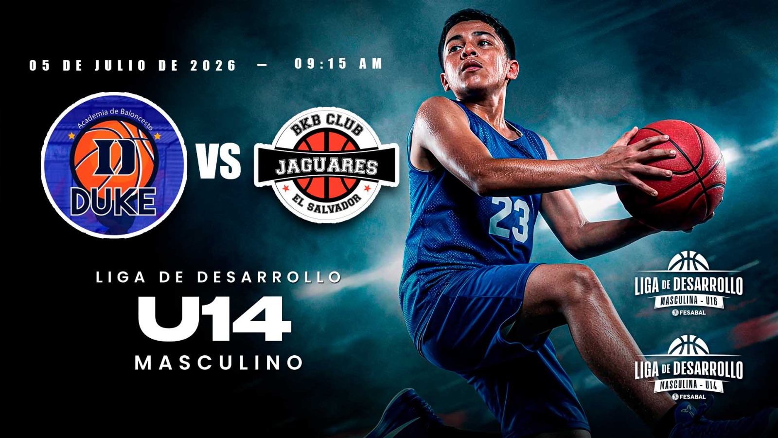 05 JUL | LD | U14M | ACADEMIA DUKE 14M vs CLUB BKB JAGUARES 14M - AloudTV Sports