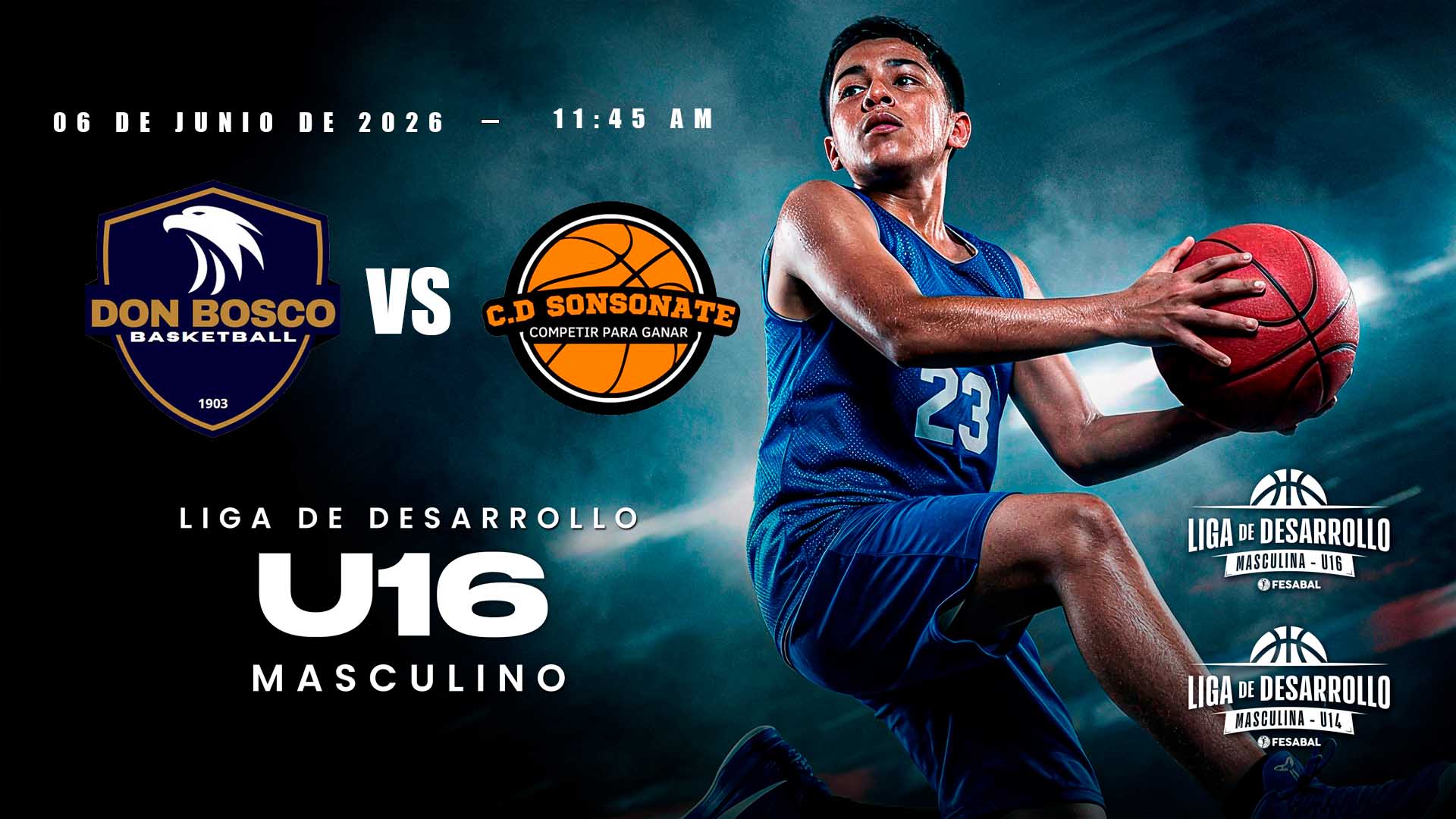 06 JUN | LD | U16 M | DON BOSCO C.D. vs SONSONATE - AloudTV Sports