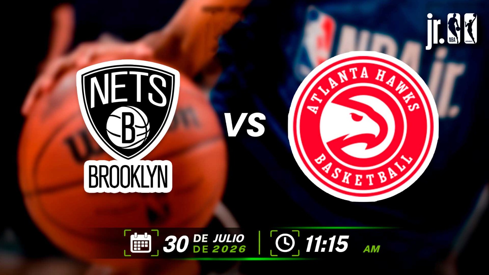 30 JUL | JRNBA | MASC | NETS (COL. CHAMPAGNAT)  vs HAWKS (COL. LAMATEPEC) - AloudTV Sports
