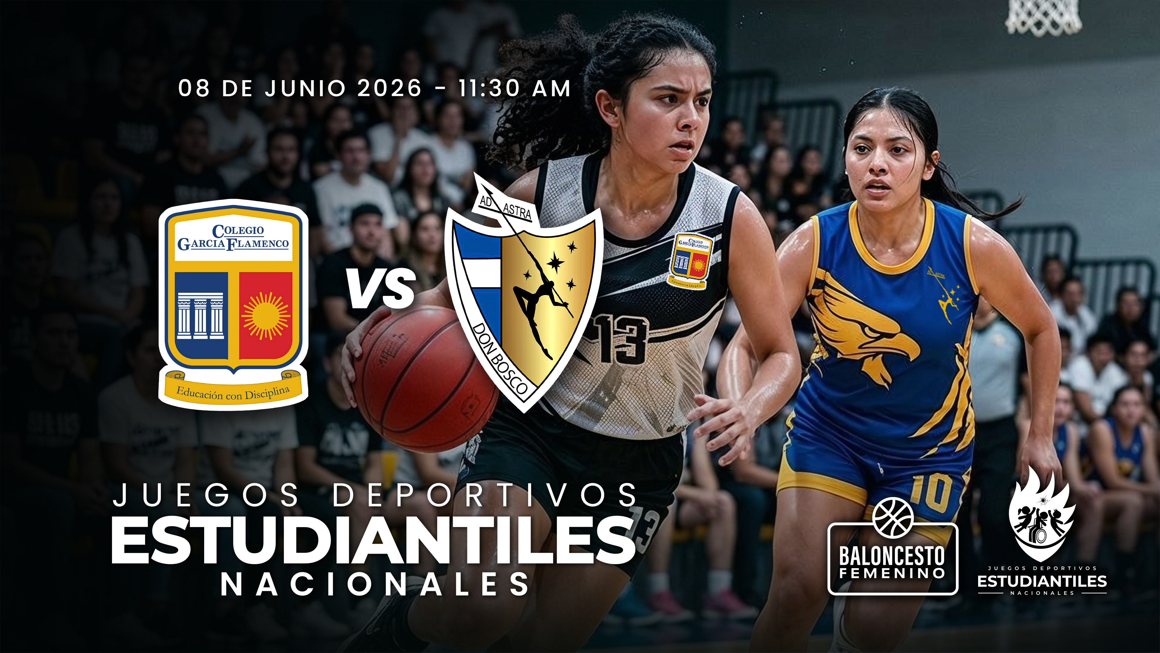 08 JUN | JDNE | BALONCESTO | 17 FEM | GARCIA FLAMENCO VS DON BOSCO - AloudTV Sports