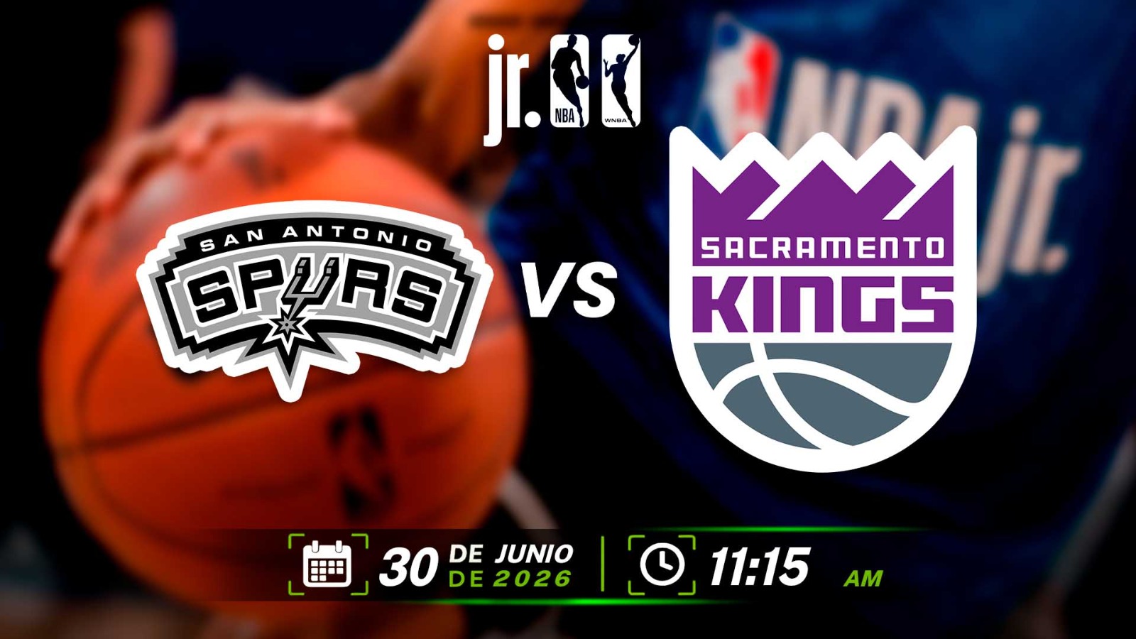 30 JUL | JDNE | JR NBA| MASC |  SPURS (COL. GARCÍA FLAMENCO) VS KINGS (ITEXSAL) - AloudTV Sports