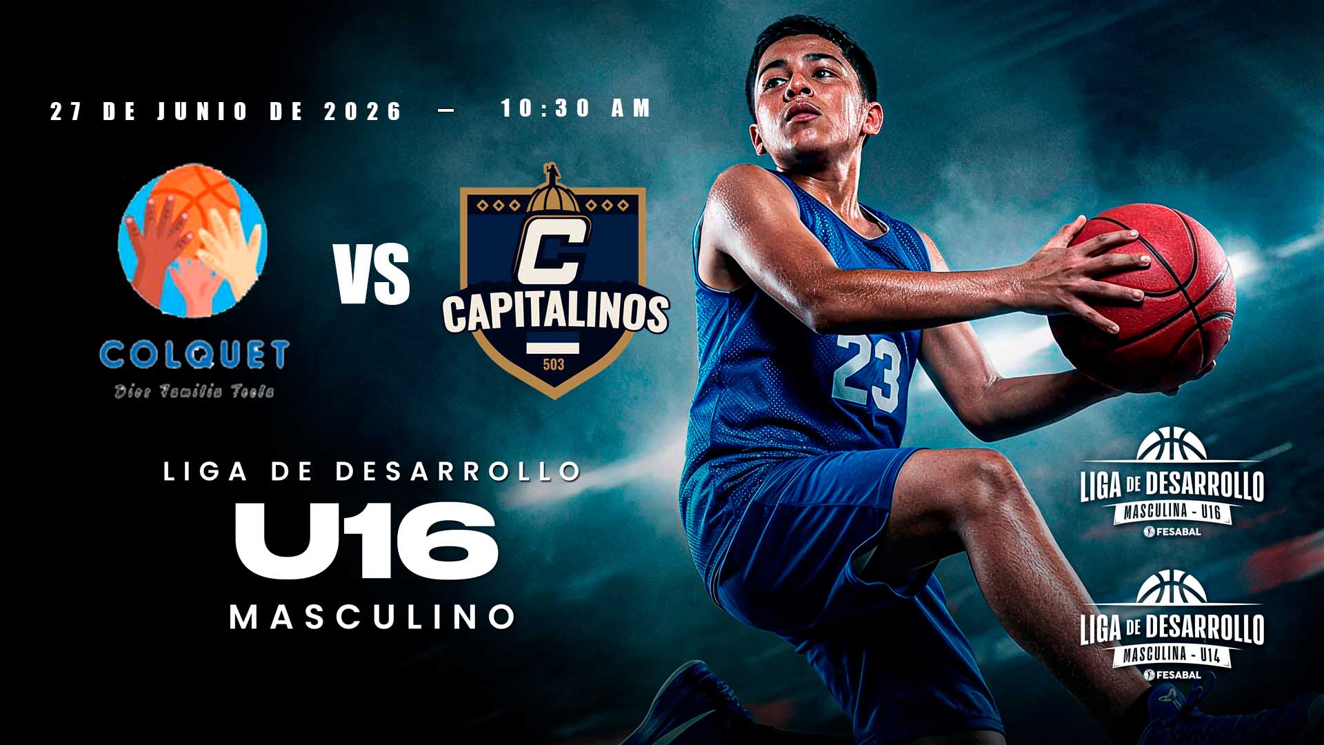 27 JUN | LD | U16M | ACADEMIA COLQUET 16M vs CAPITALINOS 503 16M - AloudTV Sports