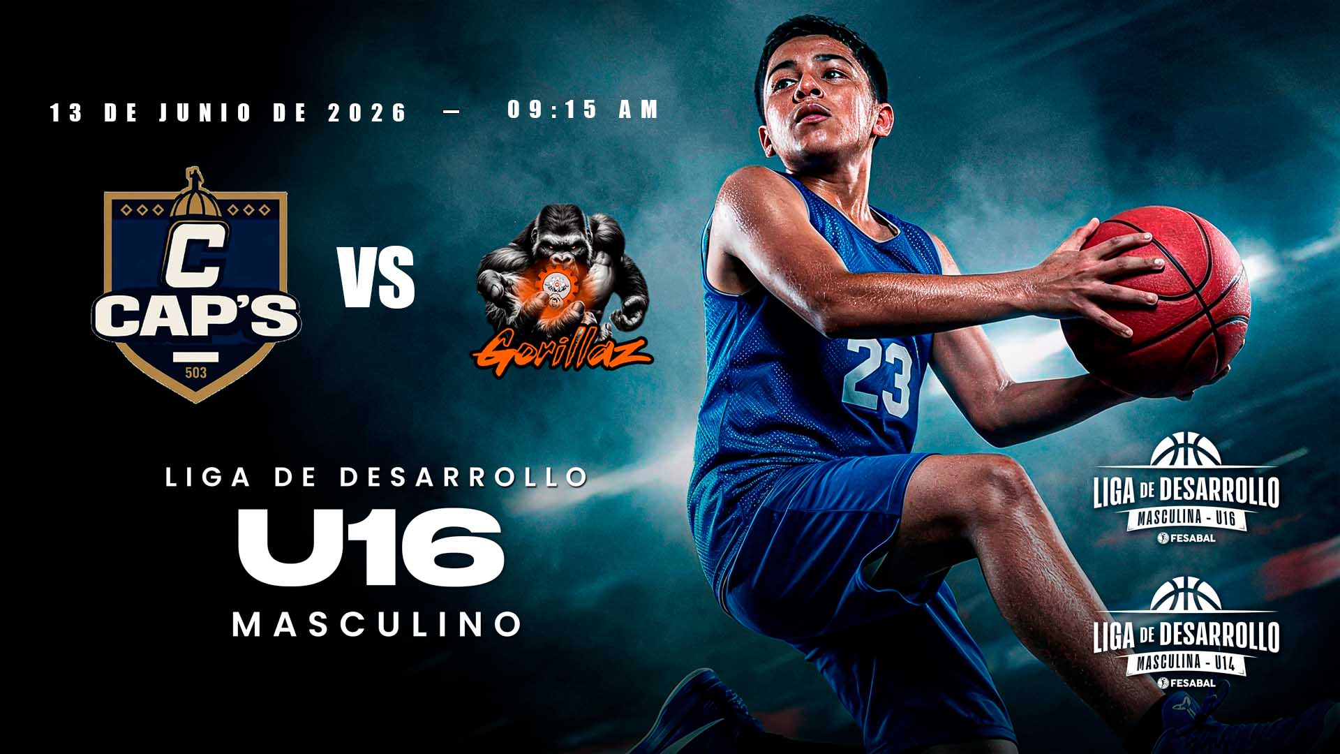 13 JUN | LD | U16 M | CAPS vs GORILLAZ - AloudTV Sports