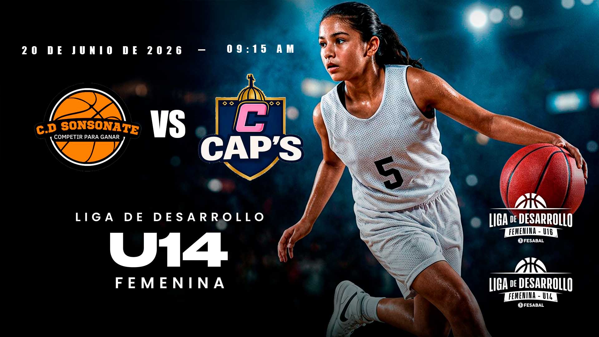 20 JUN | LD | U14 F | C.D. SONSONATE vs CAPS - AloudTV Sports