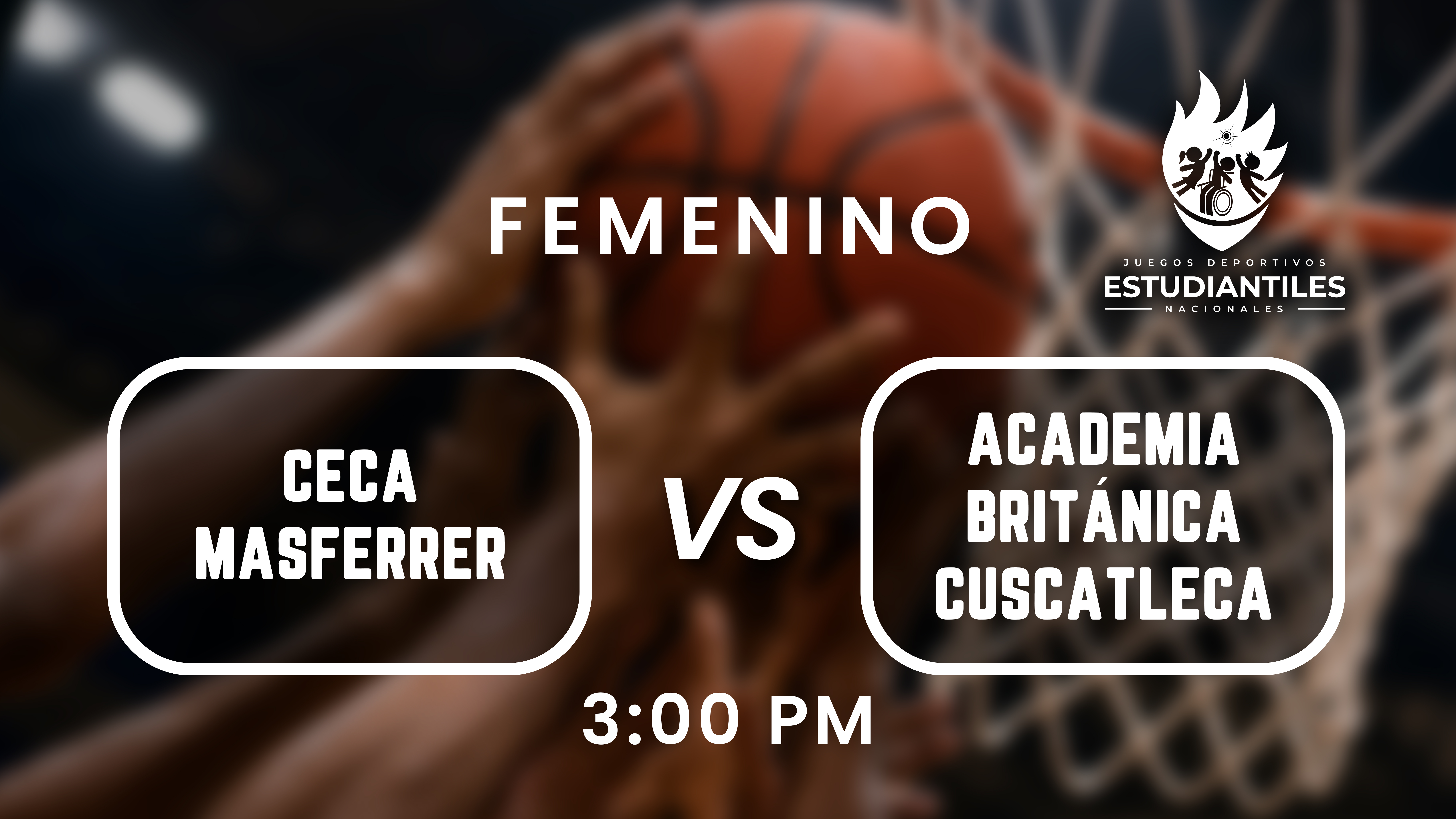 29 JUN | JDNE | BALONCESTO | LL | 17 A FEM | CECA MASFERRER VS ACADEMIA BRITANICA CUSCATLECA - AloudTV Sports