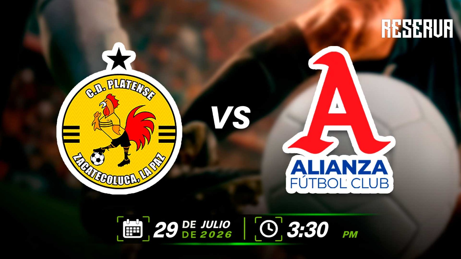 29 JUL | RESERVAS | PLATENSE VS ALIANZA FC - AloudTV Sports