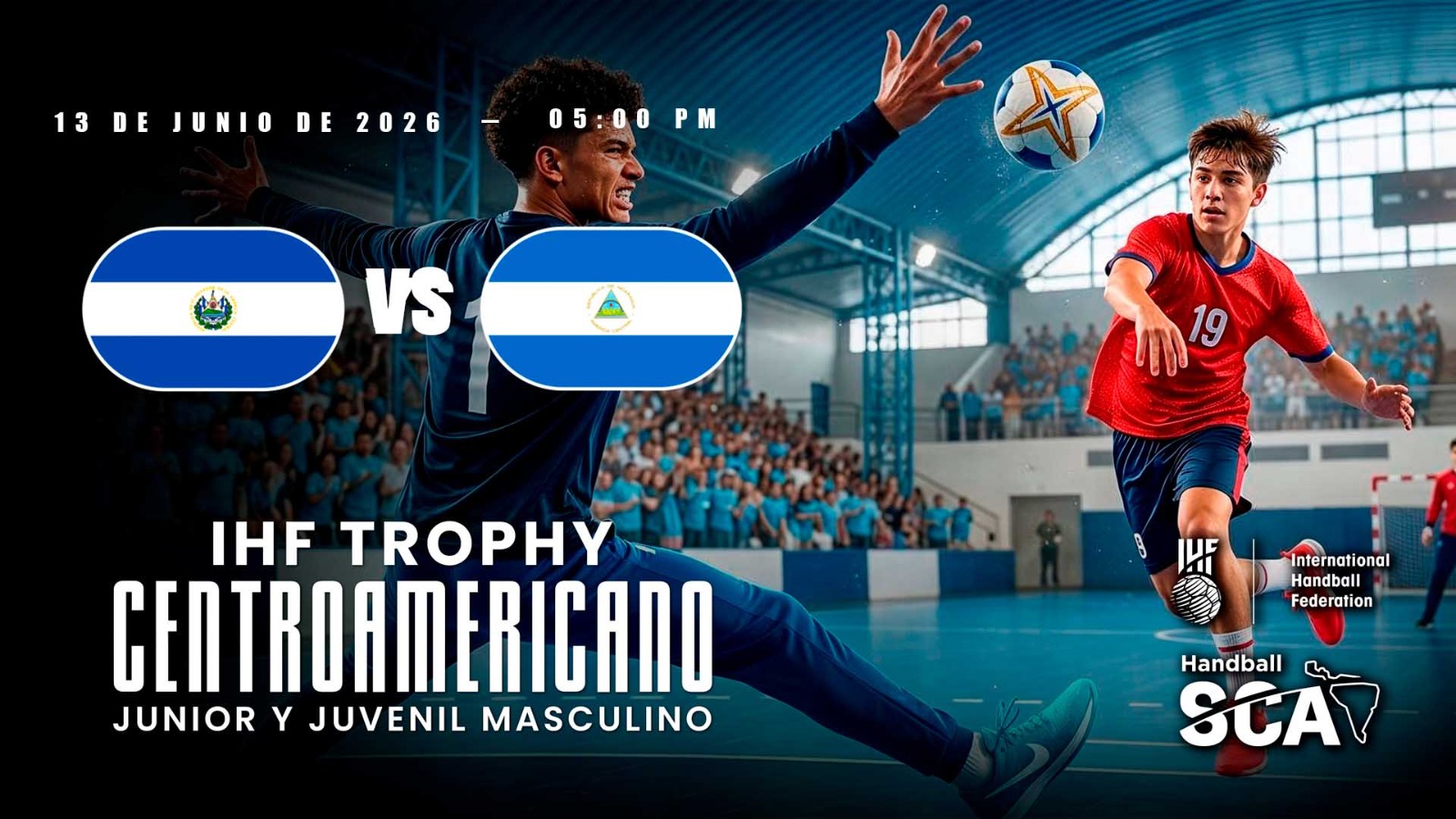 13 JUN | BALONMANO | IHF TROPHY | JUVENIL | FINAL | EL SALVADOR vs NICARAGUA - AloudTV Sports