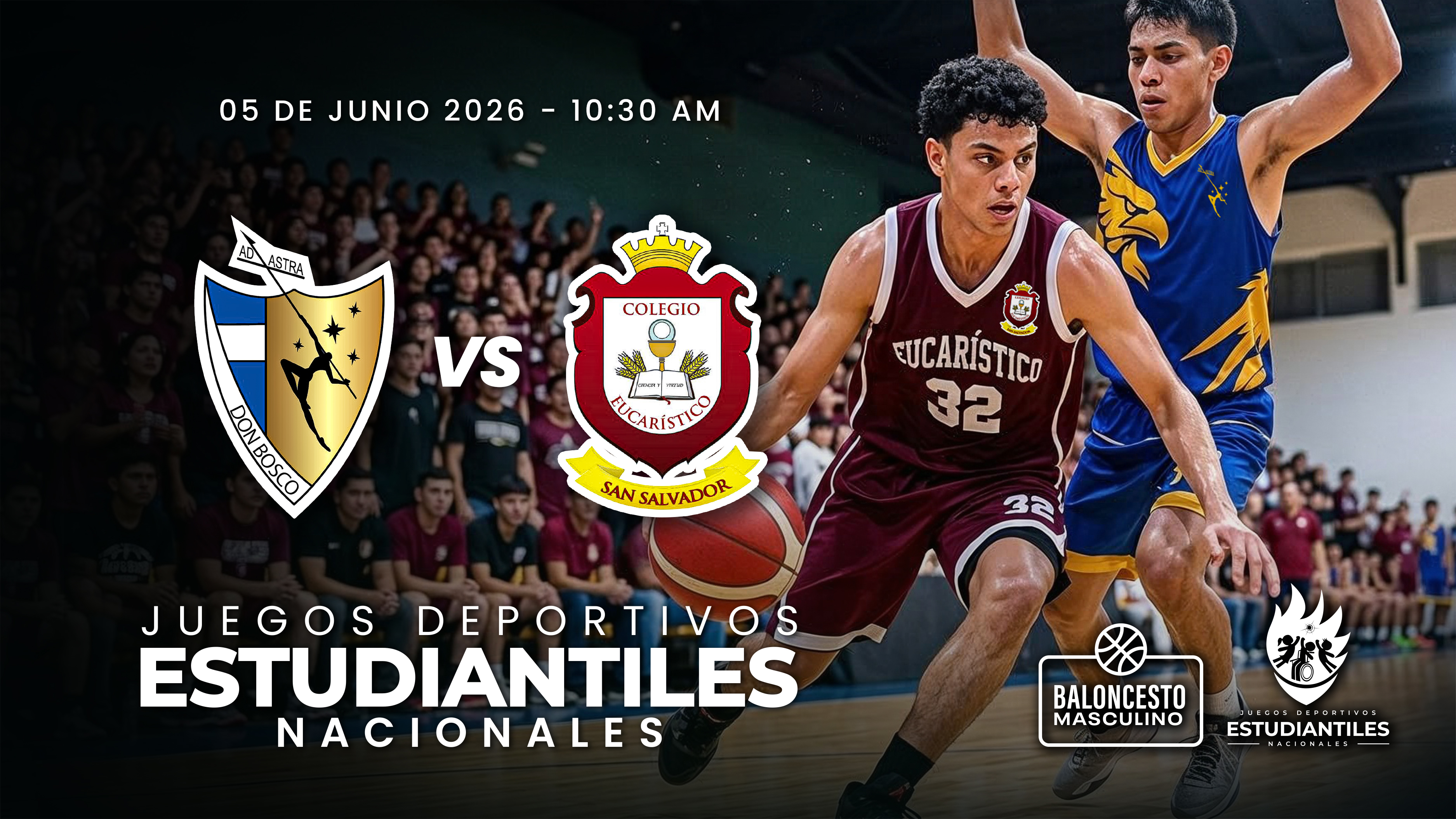 05 JUN | JDNE | BALONCESTO | 17 A | MASC | DON BOSCO VS EUCARISTICO - AloudTV Sports