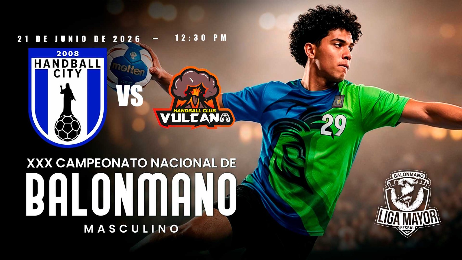 21 JUN | LIGA MAYOR DE BALONMANO | MASC | HANBALL CITY vs VULCANO - AloudTV Sports