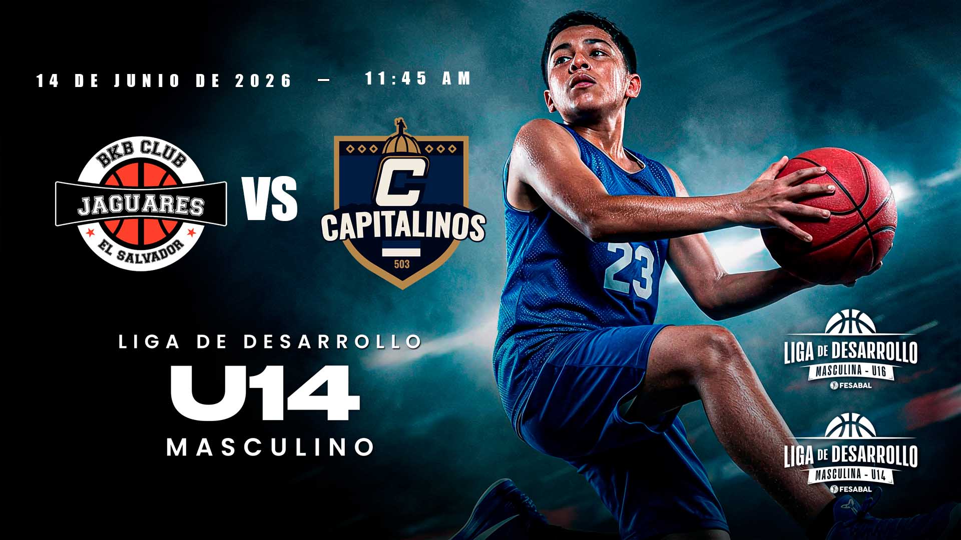 14 JUN | LD | U14 M | CLUB BKB JAGUARES vs CAPITALINOS 503 - AloudTV Sports