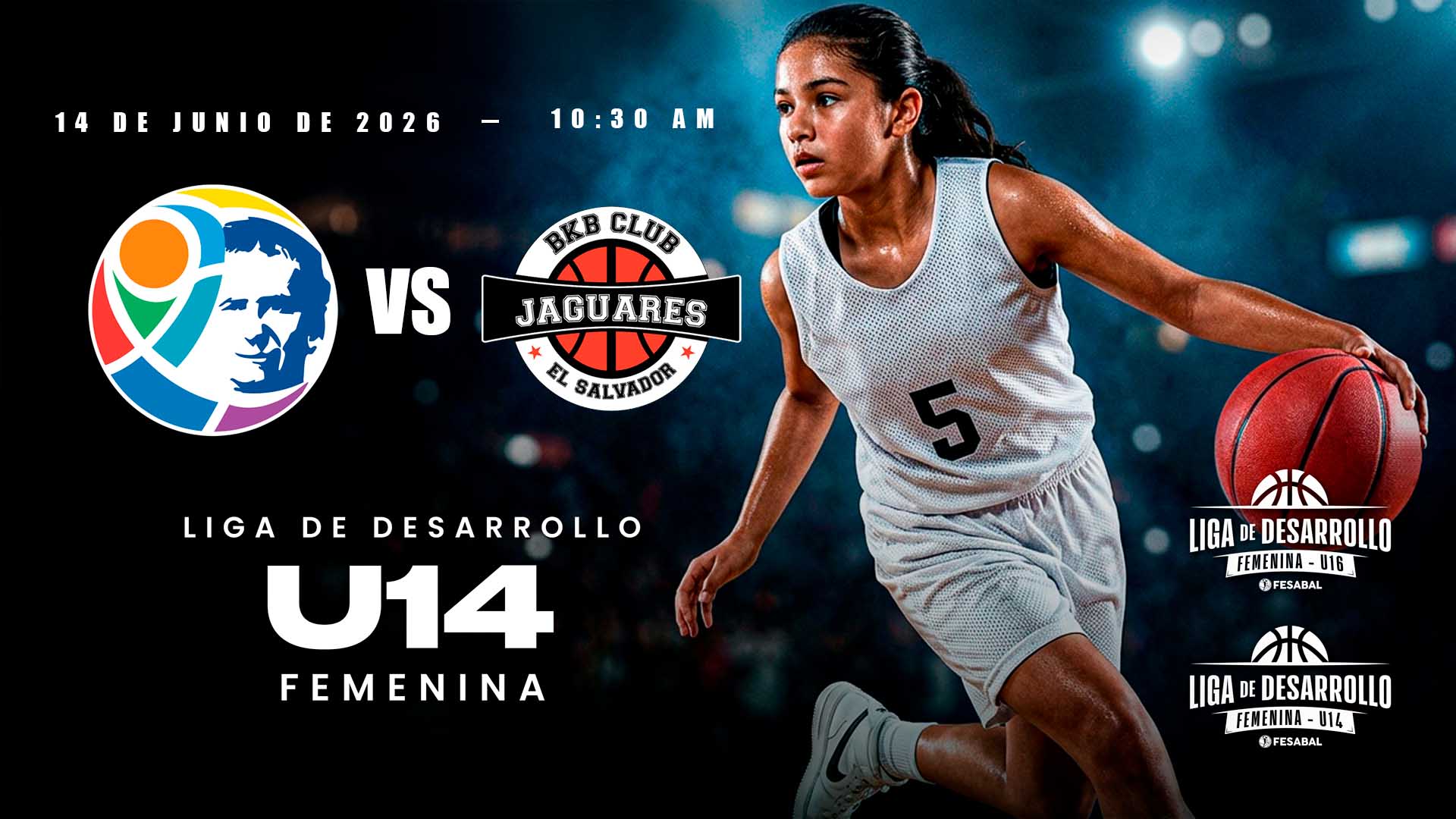 14 JUN | LD | U14 F | FUSALMO vs CLUB BKB JAGUARES - AloudTV Sports