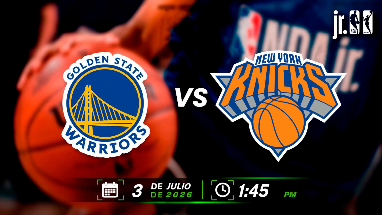 03 JUL | JDNE | JR NBA | MASC | WARRIORS (COL. SANTA CECILIA) vs KNICKS (CEC A. MASFERRER) - AloudTV Sports